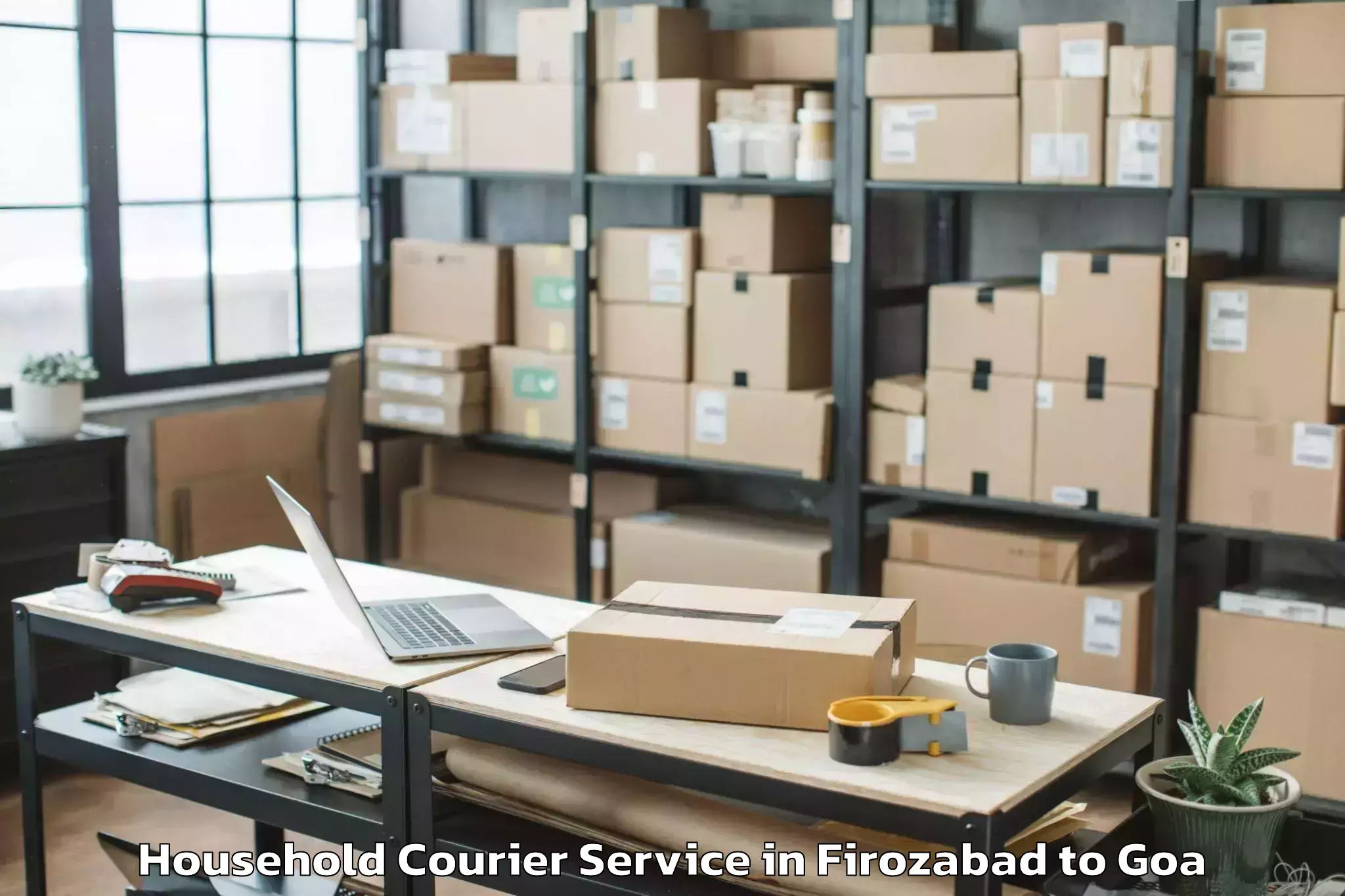 Book Your Firozabad to Ponda Household Courier Today